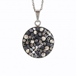 Stříbrný náhrdelník Rivoli Extramix 18 s kameny Swarovski® v barvě Ruthenia