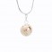 Stříbrný náhrdelník Perla s obtahem zdobený křišťálovými kameny Swarovski®