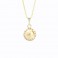 Stříbrný náhrdelník Perla s obtahem v barvě zlata zdobený křišťálovými kameny Swarovski®