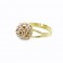 Stříbrný prsten Bombé Extramix 10 s kameny Swarovski® v barvě zlata
