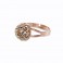 Stříbrný prsten Bombé Extramix 10 s kameny Swarovski® v barvě růžového zlata