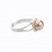 Stříbrný prsten Perla s obtahem zdobený křišťálovými kameny Swarovski®