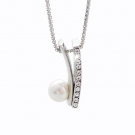 Perličkový náhrdelník s kameny Swarovski®